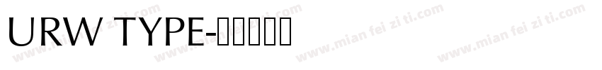 URW TYPE字体转换